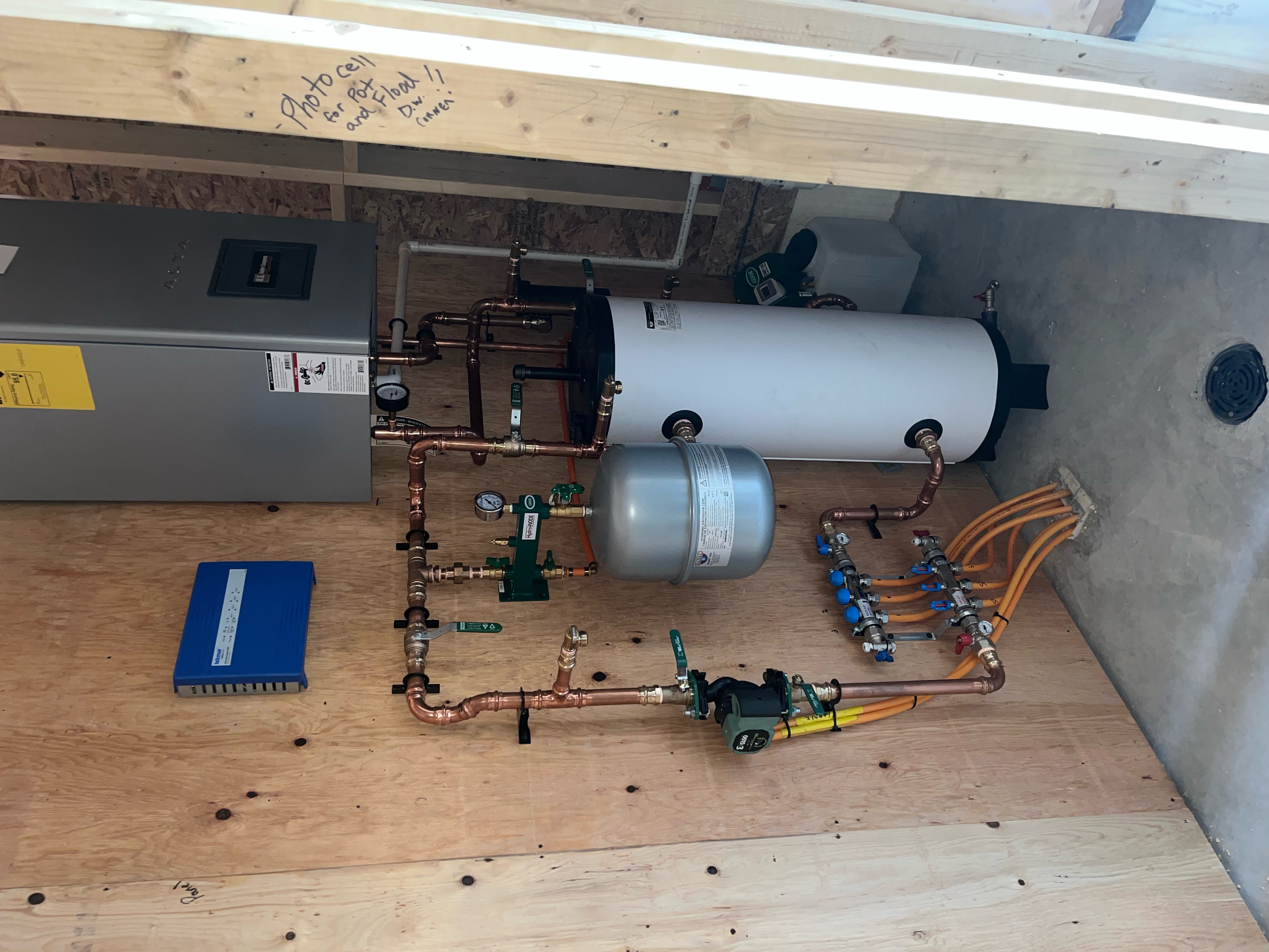 Hydronic boiler installation near Bancroft Ontario